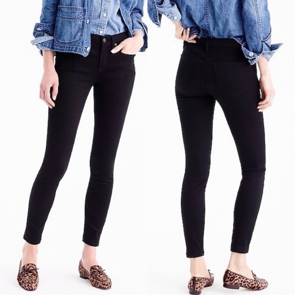 J. Crew Denim - J. Crew toothpick 8" stretchy jean in true black